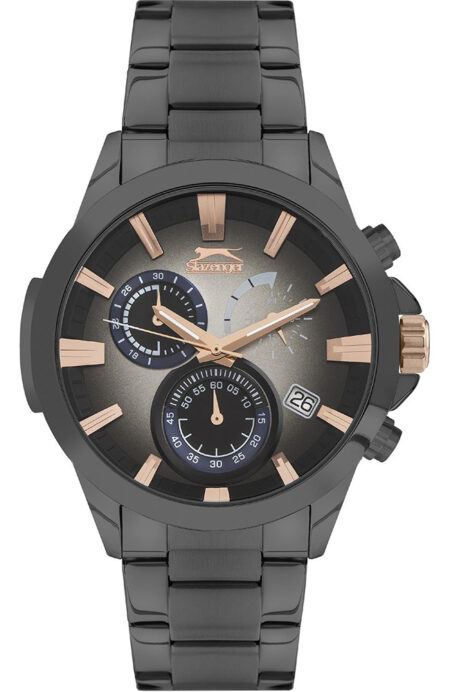 Slazenger Dark Grey SS Gents Bracelet SL.09.6383.2.04