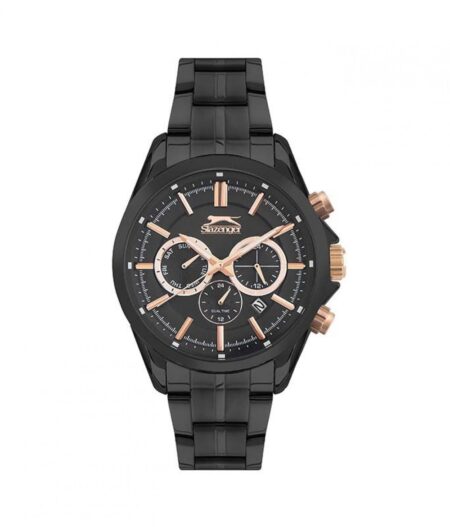 Slazenger Black SS Gents Bracelet SL.09.6377.2.02