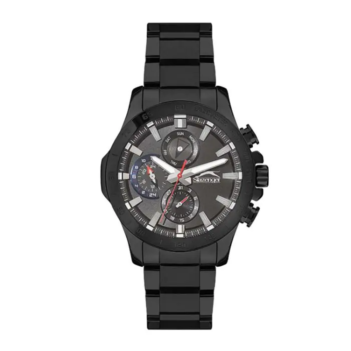 Slazenger Black SS Gents Bracelet SL.09.6412.2.01