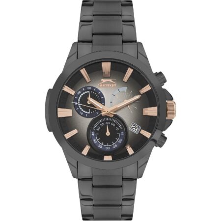 Slazenger Dark Grey SS Gents Bracelet SL.09.6383.2.04