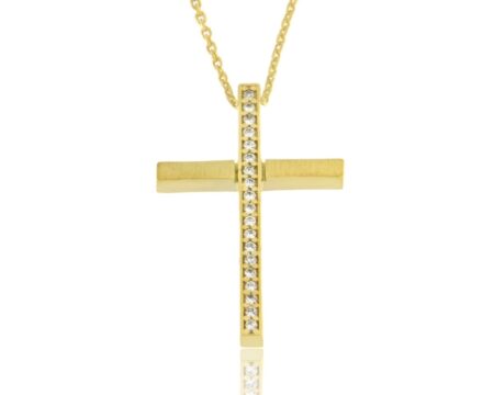 Σταυρός FaCad'oro Χρυσός 14Κ CR-000922