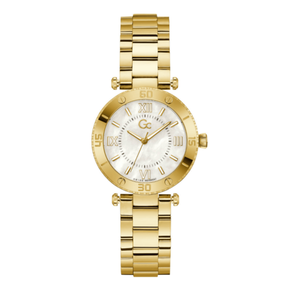 GC Watches Ρολόι με Μεταλλικό Μπρασελέ σε Χρυσό χρώμα Κωδικός: Z05003L1MF