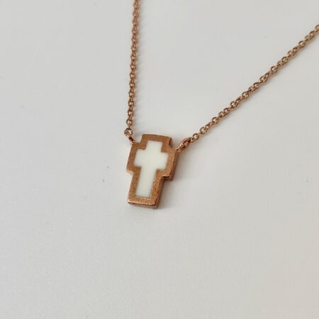 Κολιέ ροζ Χρυσό με Μπριγιάν Very Gavello VCTTAP1-1