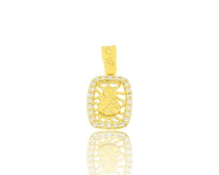 FaCaDoro Φυλαχτό Παναγία Χρυσός 0035