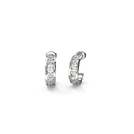 GUESS STEEL MON AMOUR JUBE04603JWRHT/U Κρίκοι