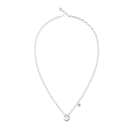 GUESS STEEL CRAZY IN LOVE JUBN05216JWRHT/U Κολιέ Ασημένιο