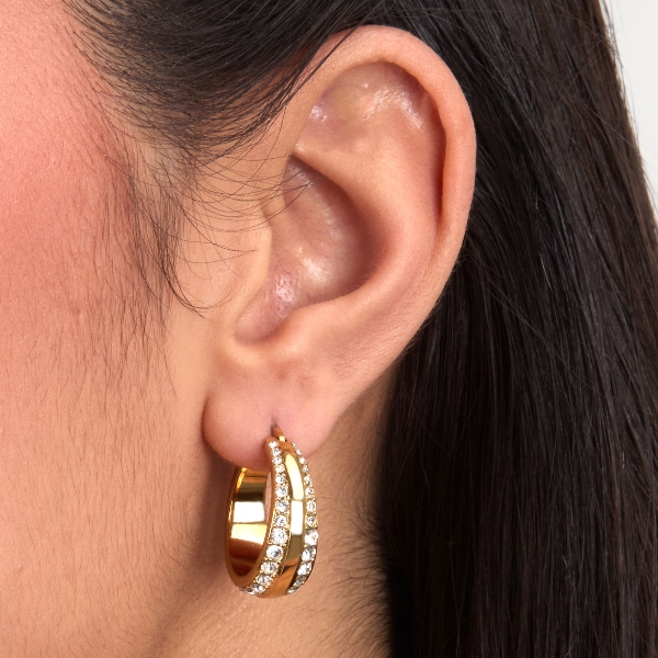 KARL LAGERFELD BOND PAVE KLBJY08 Γυναικεία Σκουλαρίκια - Image 5