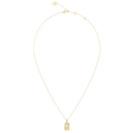 GUESS STEEL CRYSTAL LOVE JUBN06353JWYGT/U Κολιέ